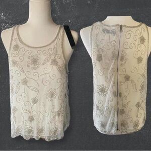 Y2K NWT BKE Boutique Medium Bejeweled Glam Top